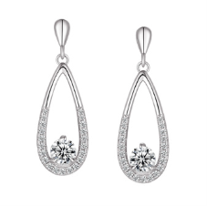 Legend C/Z Tear Drop Earrings