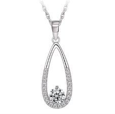 Legend Sterling Silver Tear Drop Necklace