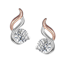 Legend Two Tone Stud Earrings