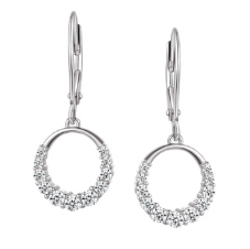 Legend Sterling Silver Graduating C/Z Earrings