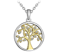 Legend Two Tone Tree of Life Necklace