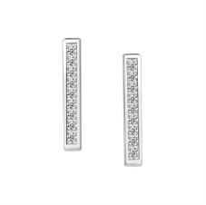Legend Sterling Silver C/Z Earrings