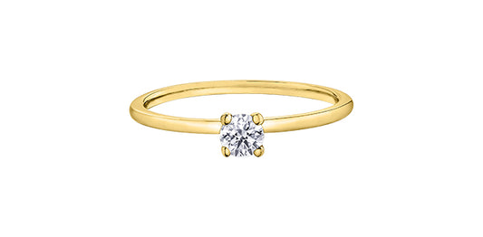 10K Yellow Gold Canadian Diamond Solitaire