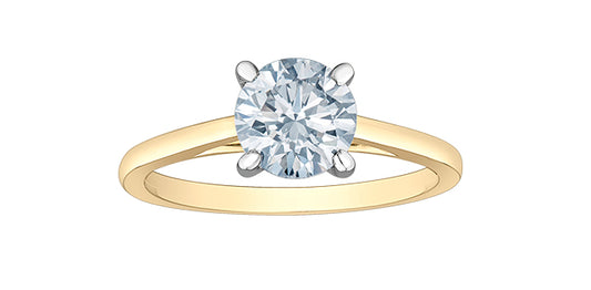 14K Lab Grown Diamond Solitaire