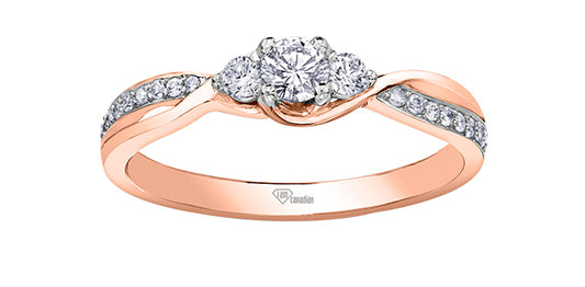 Rose Diamond Engagement Ring