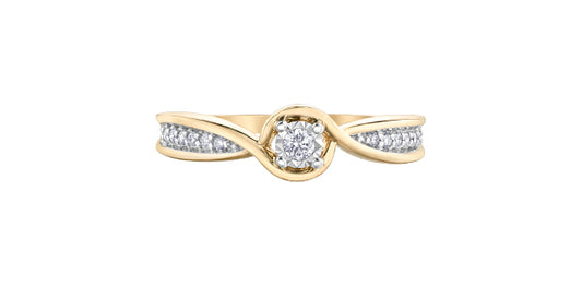 10K Yellow Gold Engagement Ring
