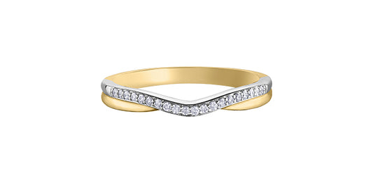 10K Two Tone Accent Band