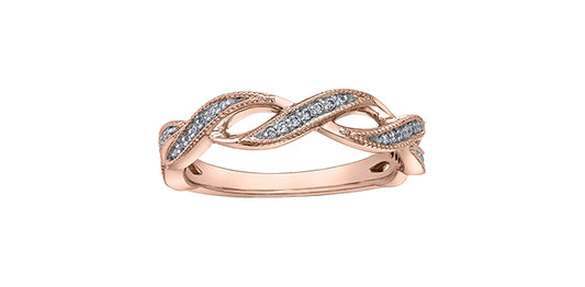 Rose Gold Diamond Twist