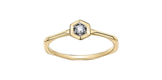 10K Yellow Gold Promise Ring