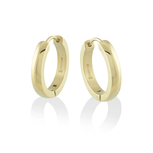 Gold Stainless Steel Hoops