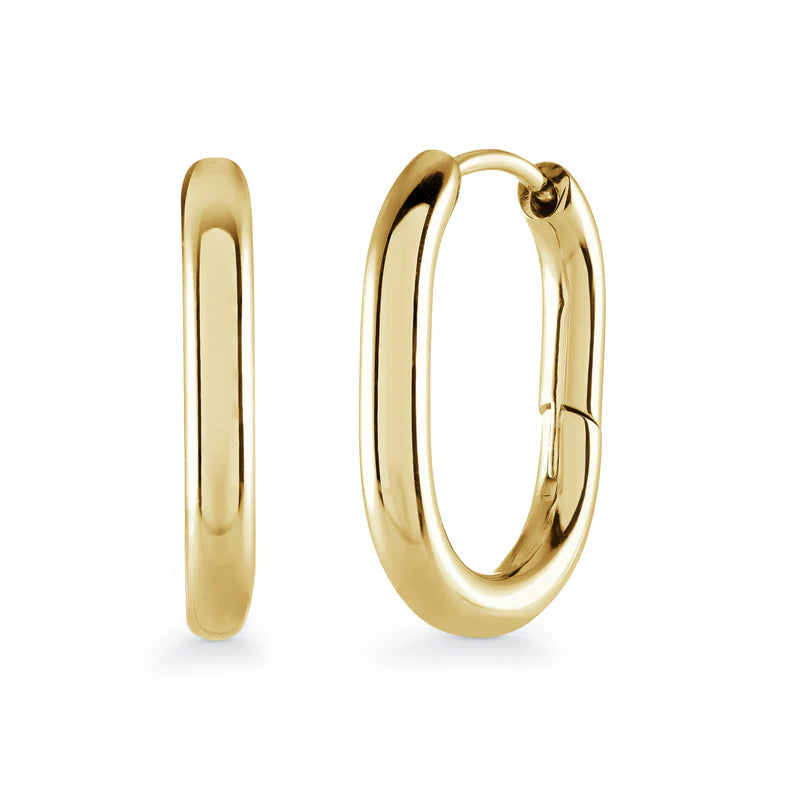 Stainless steel oval tube hoops