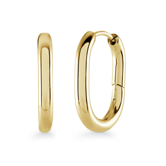 Stainless steel oval tube hoops