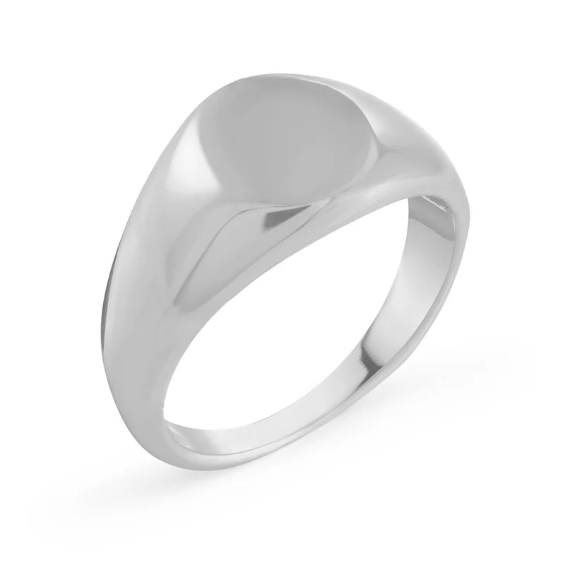 Stainless steel signet ring
