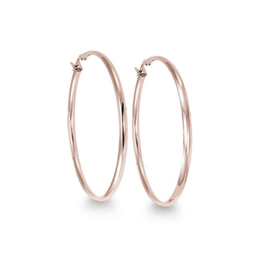 Rose gold Italgem hoops